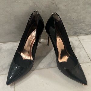 Elegant Black Patent Leather Heels